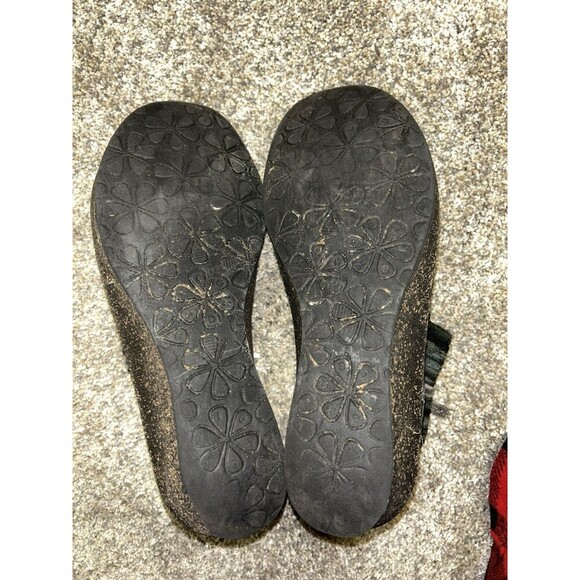 Aetrex Boots Womens 7.5 Tessa Short Sweater Ankle Booties Black Leather Zip - Picture 8 of 10